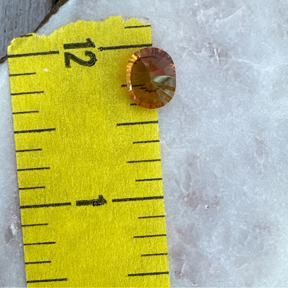 2.44 Cts Natural Mystic Quartz 10X8mm Oval Concave Cut Brazil - Picture 8 of 17